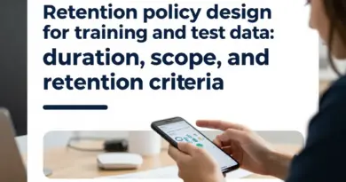 การออกแบบนโยบาย Retention สำหรับข้อมูลฝึก (Training Data) และข้อมูลทดสอบ (Test Data): ระยะเวลา ขอบเขต และเกณฑ์การเก็บรักษา