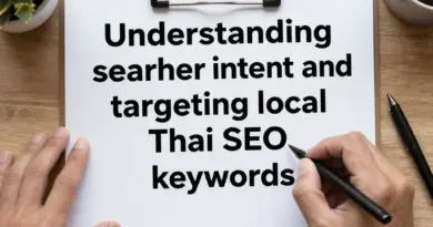 การเข้าใจเจตนาผู้ค้นหาและการตั้งเป้าคีย์เวิร์ดท้องถิ่นสำหรับ SEO ในไทย