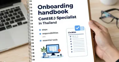 คู่มือ Onboarding สำหรับ Local SEO Content Specialist ในประเทศไทย: ขั้นตอน งานความรับผิดชอบ และเครื่องมือที่ต้องรู้