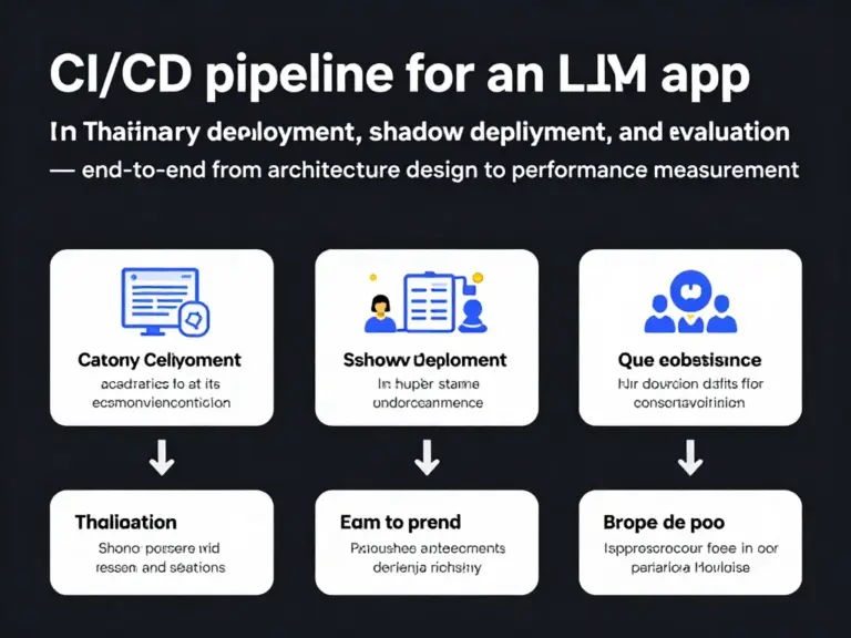 ทำ CI/CD สำหรับแอป LLM ในไทยด้วย Canary Deployment + Shadow Deployment + Evals: แนวทางครบวงจรจากการออกแบบสถาปัตยกรรมถึงการวัดผลเชิงประสิทธิภาพ