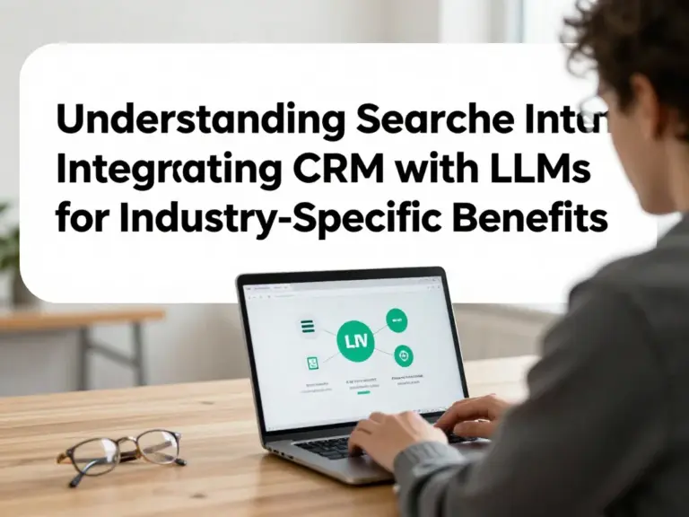 ทำความเข้าใจเจตนาผู้ค้นหา: ทำไมต้องรวม CRM กับ LLM และได้ประโยชน์อะไรในบริบทอุตสาหกรรมต่างๆ