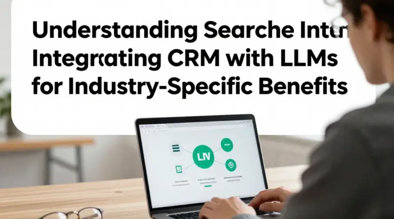ทำความเข้าใจเจตนาผู้ค้นหา: ทำไมต้องรวม CRM กับ LLM และได้ประโยชน์อะไรในบริบทอุตสาหกรรมต่างๆ