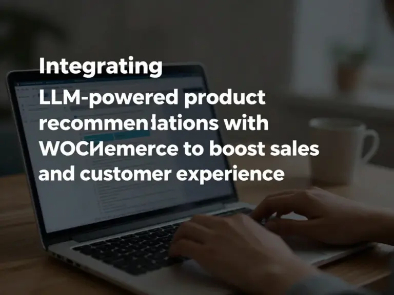 ทำไมการรวมระบบแนะนำสินค้าด้วย LLM กับ WooCommerce จึงสำคัญต่อการเพิ่มยอดขายและประสบการณ์ลูกค้า