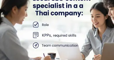 บทบาทและความคาดหวังของ Local SEO Content Specialist ในองค์กรไทย: เป้าหมาย KPI ทักษะที่ต้องมี และการสื่อสารกับทีม