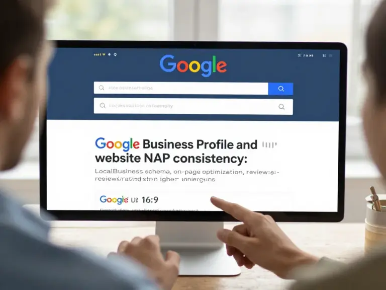 ปรับโปรไฟล์ Google Business Profile และสัญญาณบนหน้าเว็บไซต์: แนวปฏิบัติการเขียนชื่อ-ที่อยู่-เบอร์โทร (NAP) ให้สอดคล้อง รีวิว/เรตติ้ง การจัด Schema LocalBusiness และการเพิ่มประสิทธิภาพบนหน้า (on-page) เพื่อคะแนนสูงขึ้น