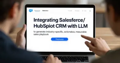 ผสาน CRM Salesforce/HubSpot กับ LLM เพื่อสร้าง Playbook การขายรายอุตสาหกรรมที่ใช้งานได้จริงและวัดผลได้