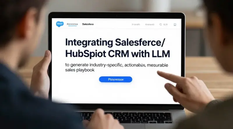 ผสาน CRM Salesforce/HubSpot กับ LLM เพื่อสร้าง Playbook การขายรายอุตสาหกรรมที่ใช้งานได้จริงและวัดผลได้
