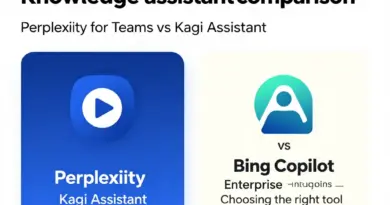 ผู้ช่วยค้นหาความรู้: เปรียบเทียบ Perplexity for Teams vs Kagi Assistant vs Bing Copilot Enterprise — เลือกเครื่องมือที่ใช่สำหรับทีมและธุรกิจของคุณ
