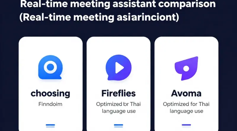ผู้ช่วยประชุมเรียลไทม์: เลือก Fathom, Fireflies หรือ Avoma ที่เหมาะกับการใช้งานภาษาไทยที่สุด