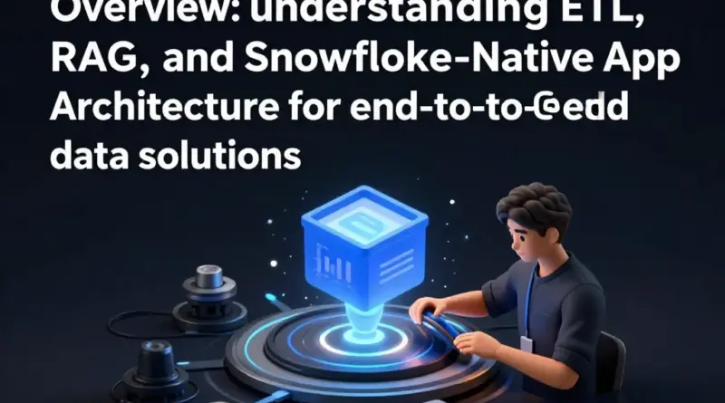 ภาพรวม: ทำความเข้าใจแนวคิด ETL, RAG และสถาปัตยกรรม Snowflake Native App สำหรับโซลูชันข้อมูลครบวงจร