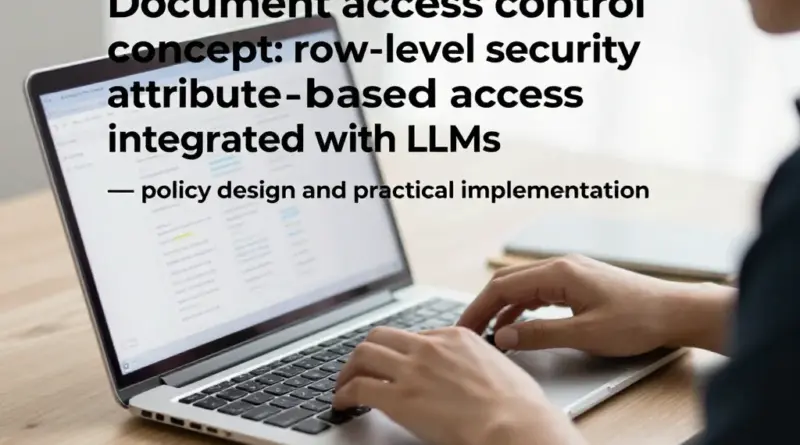 มาตรการควบคุมสิทธิ์เอกสาร: Row-level Security + Attribute-based Access กับ LLM — แนวทางออกแบบ ปฏิบัติ และตัวอย่างใช้งานเชิงนโยบาย