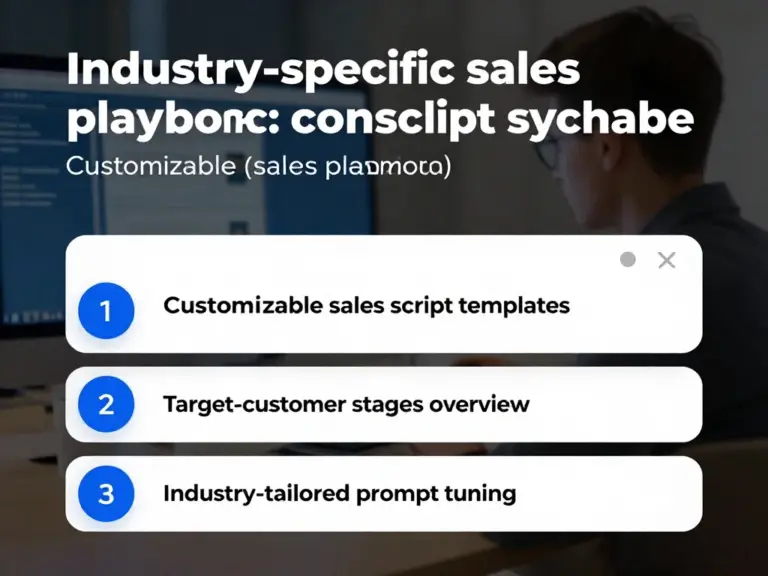 สร้าง Playbook การขายเฉพาะอุตสาหกรรม: แม่แบบสคริปต์การขาย, สถานะลูกค้าเป้าหมาย, และการปรับจูน prompt สำหรับแต่ละอุตสาหกรรม