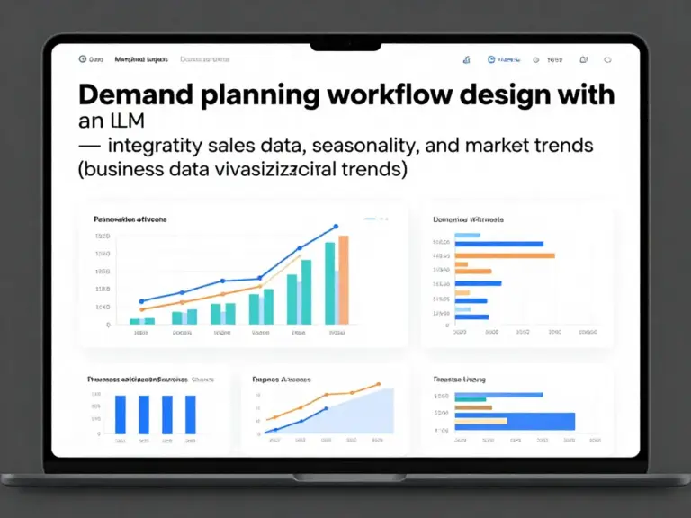 ออกแบบกระบวนการคำนวณความต้องการ (Demand Planning) ด้วย LLM: วิธีรวมข้อมูลยอดขาย ฤดูกาล และแนวโน้มตลาด