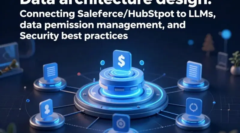 ออกแบบสถาปัตยกรรมข้อมูล: วิธีเชื่อมต่อ Salesforce/HubSpot กับ LLM, การจัดการการอนุญาตข้อมูล, และแนวปฏิบัติด้านความปลอดภัย
