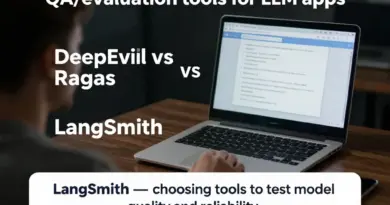 เครื่องมือ QA/Eval สำหรับ LLM แอป: DeepEval vs Ragas vs LangSmith — วิธีเลือกเครื่องมือที่ใช่สำหรับทดสอบ คุณภาพและความน่าเชื่อถือของโมเดล