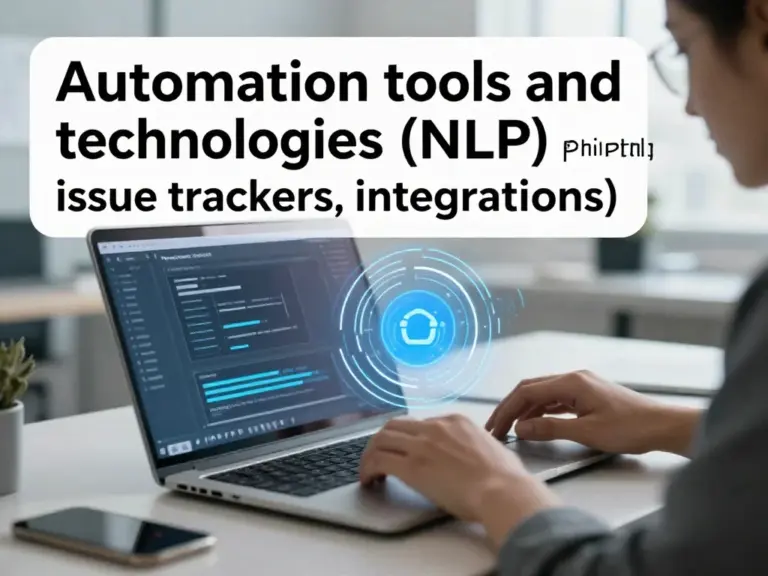 เทคโนโลยีและเครื่องมือที่ใช้ (NLP, Prompting, Issue Trackers, Integration) เพื่อทำงานอัตโนมัติ
