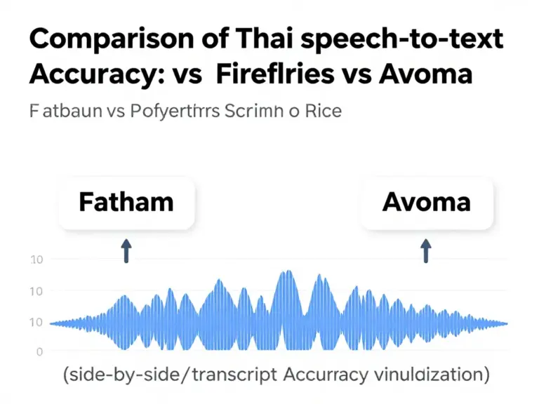 เปรียบเทียบความสามารถการถอดเสียงภาษาไทยและความแม่นยำของ Fathom vs Fireflies vs Avoma