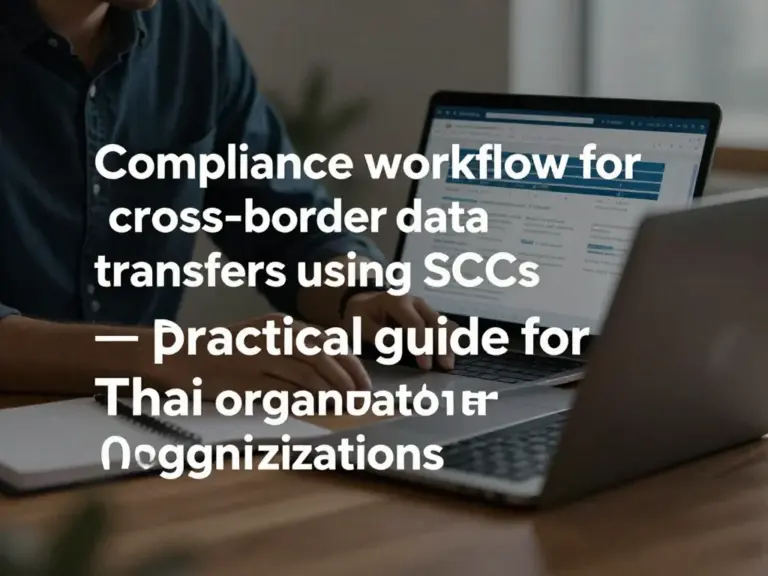 แนวทาง Compliance เมื่อส่งข้อมูลข้ามแดนด้วย SCCs (Standard Contractual Clauses): คู่มือการปฏิบัติสำหรับองค์กรในไทย