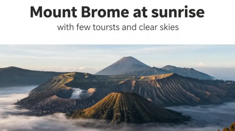 Best Time to Visit Mount Bromo for Fewer Crowds and Better Weather
