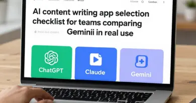 Checklist เลือกแอป AI เขียนคอนเทนต์สำหรับทีม: เปรียบเทียบ ChatGPT, Claude และ Gemini แบบใช้งานจริง