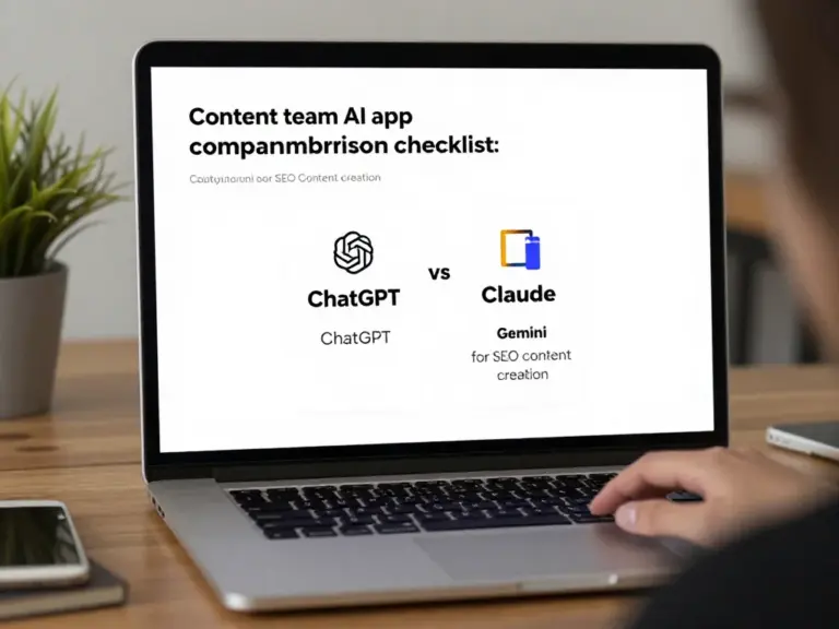 Checklist เลือกแอป ChatGPT vs Claude vs Gemini สำหรับทีมคอนเทนต์: ตัวไหนเหมาะกับงานคอนเทนต์ SEO มากที่สุด