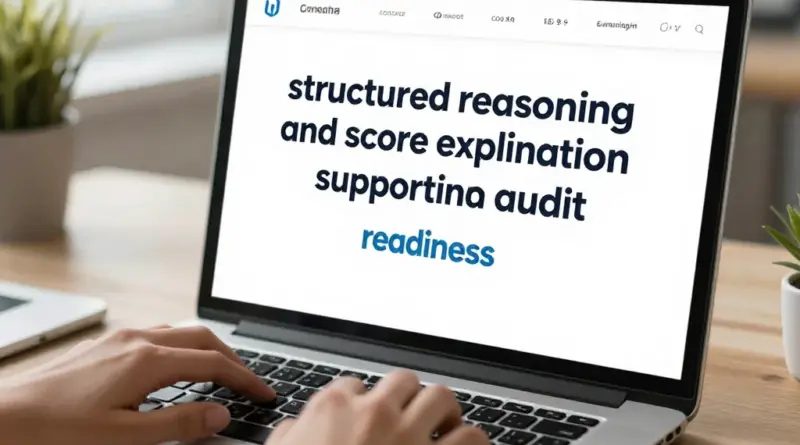 How Reasoning Structure and Score Explanations Support Audit Readiness