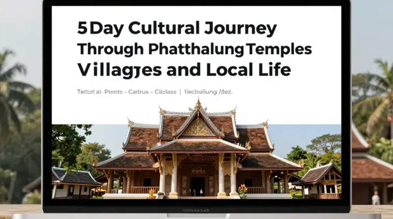 A 5-Day Cultural Itinerary in Phatthalung: Temples, Villages, and Local Life