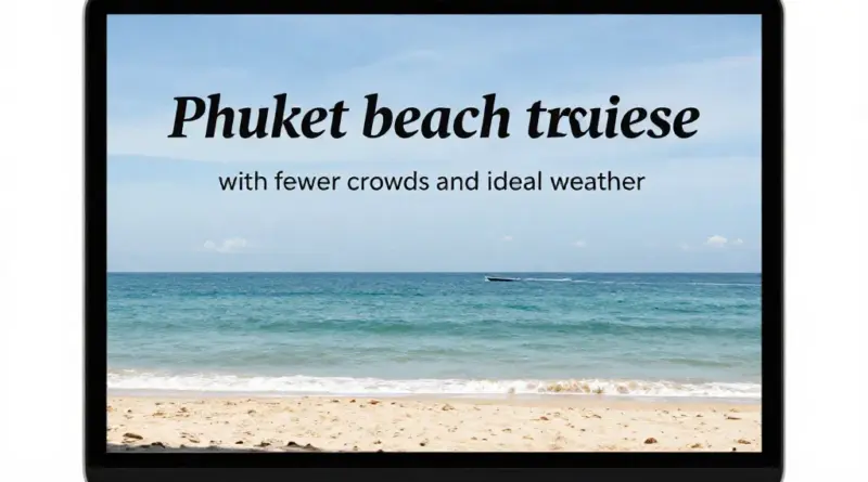 Best Time to Visit Phuket for Fewer Crowds and Better Weather