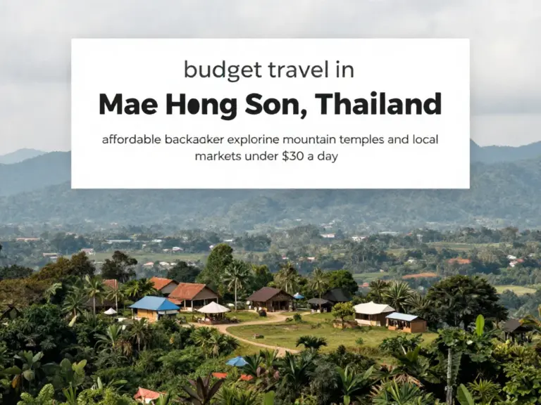 Budget Travel in Mae Hong Son: How to Explore for Under  a Day