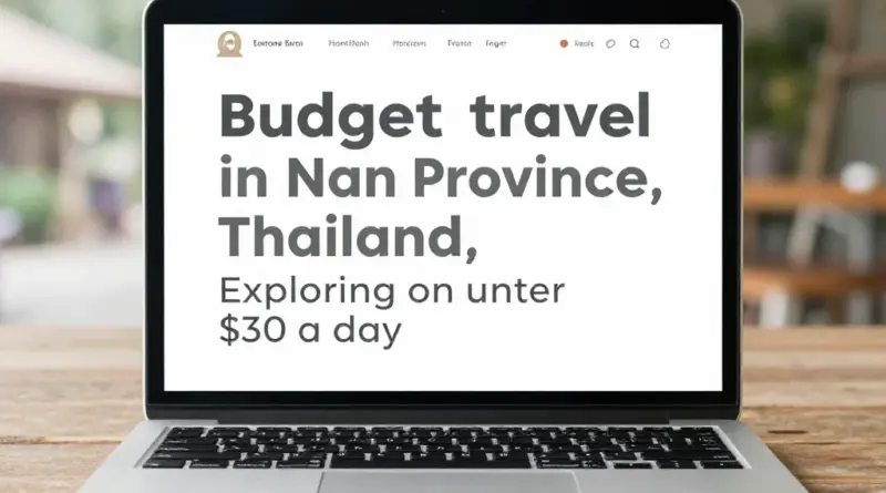 Budget Travel in Nan: How to Explore the Province for Under  a Day