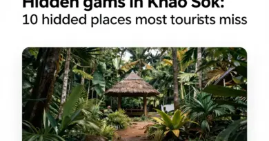 Hidden Gems in Khao Sok: 10 Places Most Tourists Miss