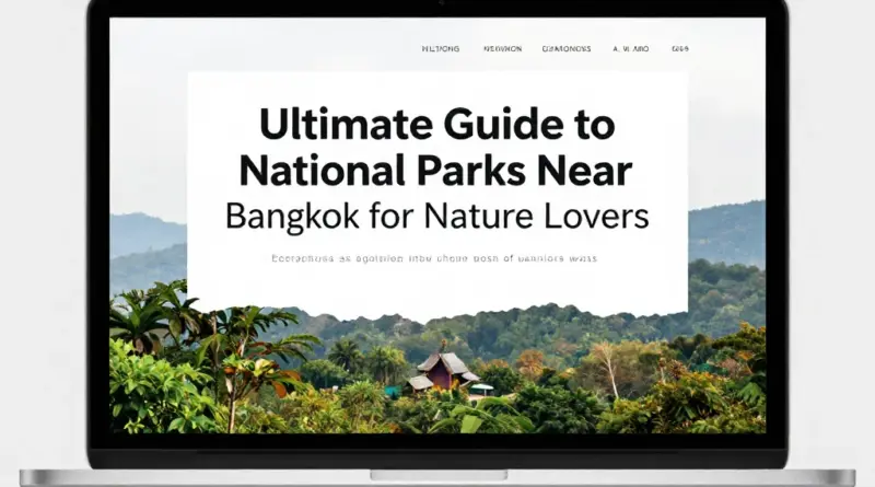 Ultimate Guide to National Parks Near Bangkok for Nature Lovers