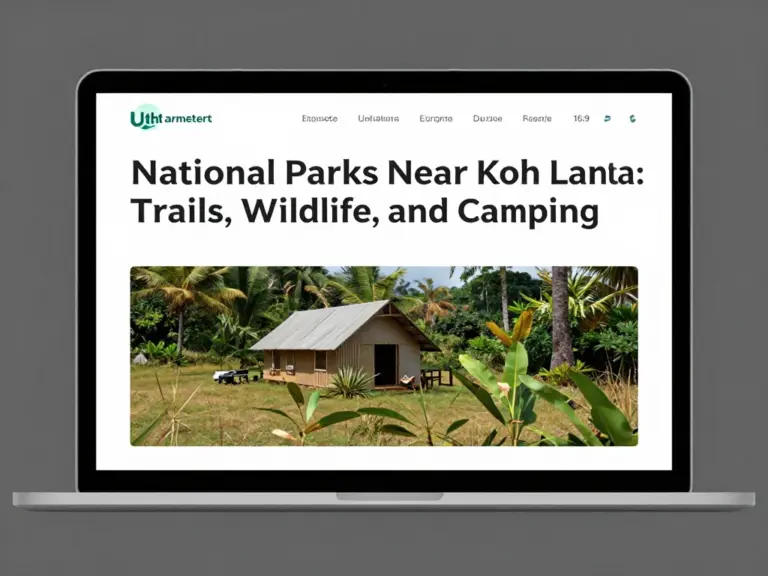 Ultimate Guide to National Parks Near Koh Lanta: Trails, Wildlife, and Camping
