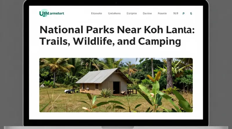 Ultimate Guide to National Parks Near Koh Lanta: Trails, Wildlife, and Camping
